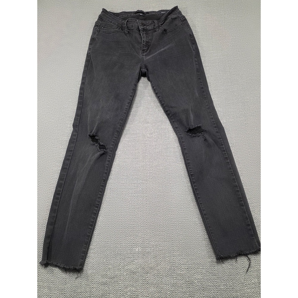Judy Blue Los Angeles Slim Fit Distressed Black Denim Jeans Womens Size 5 27